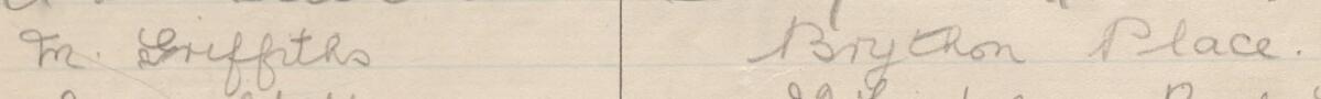Image of M Griffiths's signature and address in the petition