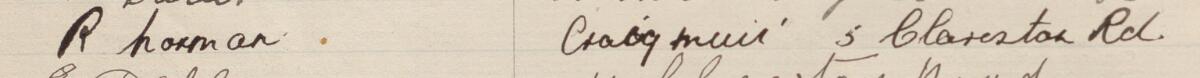 Image of R Norman's signature and address in the petition