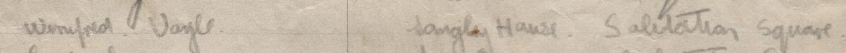 Image of Winifred Voyle's signature and address in the petition
