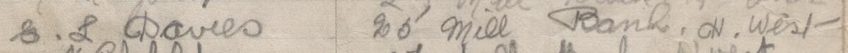 Image of E.L. Davies's signature and address in the petition