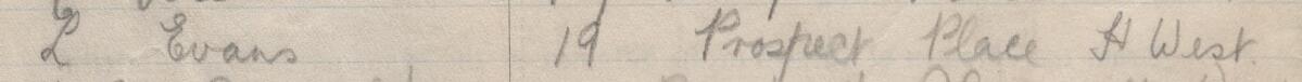 Image of L Evans's signature and address in the petition