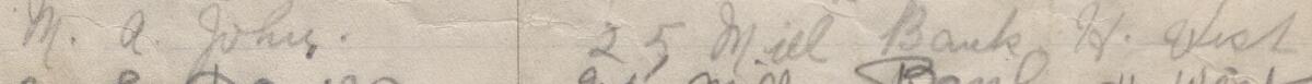 Image of M. A. John's signature and address in the petition