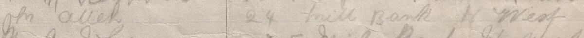 Image of M Allen's signature and address in the petition