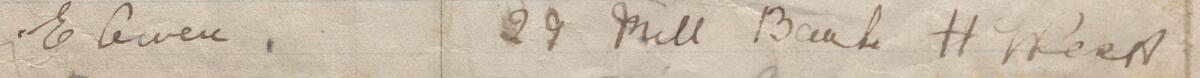 Image of E Owen's signature and address in the petition