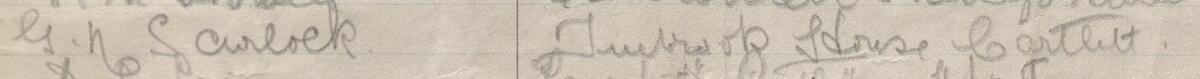 Image of G N Scurlock's signature and address in the petition