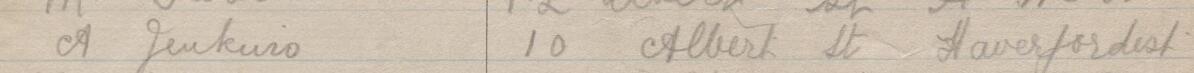 Image of A Jenkins's signature and address in the petition