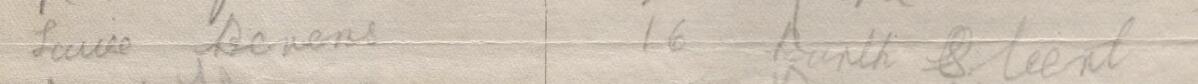 Image of Louise Bevans's signature and address in the petition