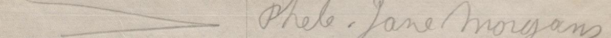 Image of Jane Morgans's signature and address in the petition