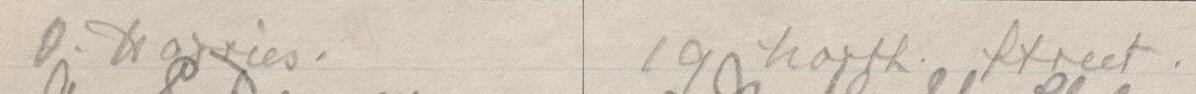 Image of O Harries's signature and address in the petition