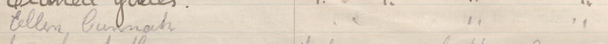 Image of Ellen Cunnah's signature and address in the petition