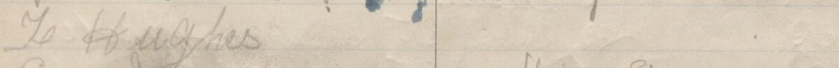 Image of T. Hughes's signature and address in the petition