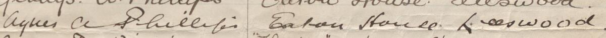 Image of Agnes A. Phillips's signature and address in the petition