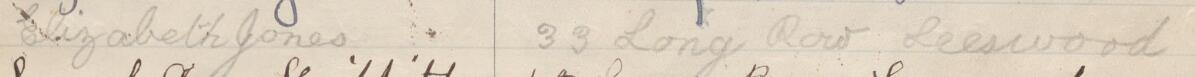 Image of Elizabeth Jones's signature and address in the petition