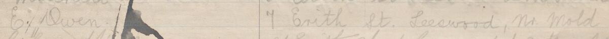 Image of E. Owen's signature and address in the petition