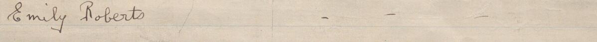 Image of Emily Roberts's signature and address in the petition