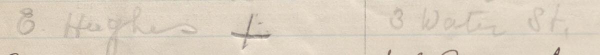 Image of E Hughes's signature and address in the petition