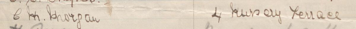 Image of C M Morgan's signature and address in the petition