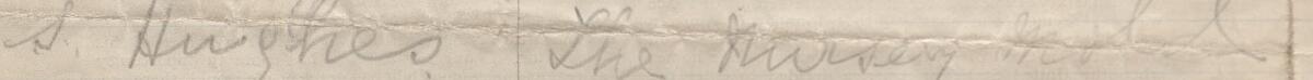Image of S Hughes's signature and address in the petition