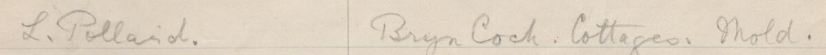 Image of L. Pollard's signature and address in the petition