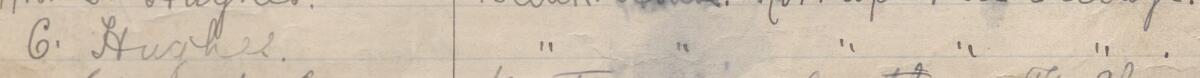 Image of C Hughes's signature and address in the petition