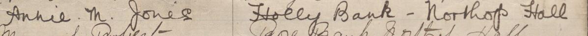 Image of Annie M Jones's signature and address in the petition
