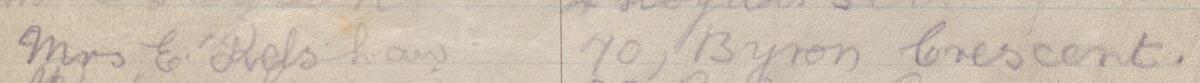 Image of Mrs E Kelshaw's signature and address in the petition