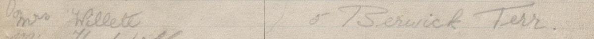 Image of Mrs Willett's signature and address in the petition