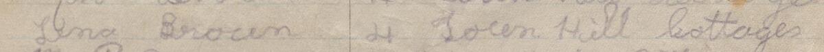 Image of Lina Brown's signature and address in the petition