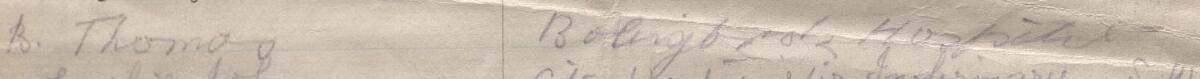 Image of B. Thomas's signature and address in the petition