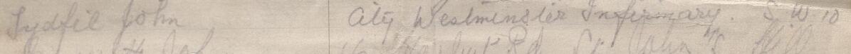 Image of Tydfil John's signature and address in the petition