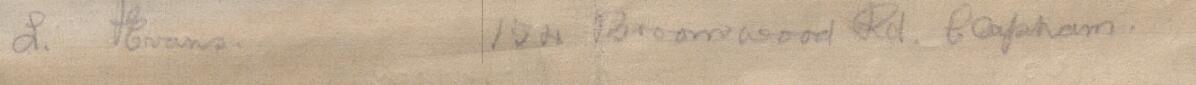 Image of L. Evans's signature and address in the petition