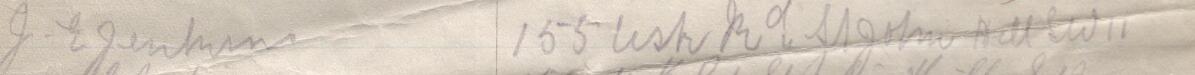 Image of J. E. Jenkins's signature and address in the petition
