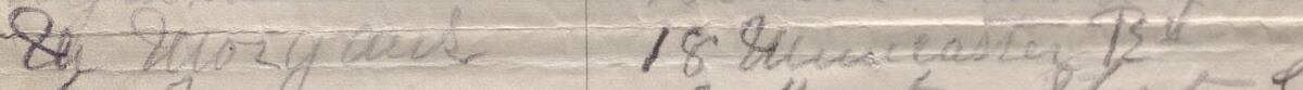 Image of M. Morgans's signature and address in the petition