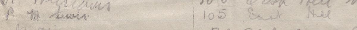 Image of P. M. Lewis's signature and address in the petition