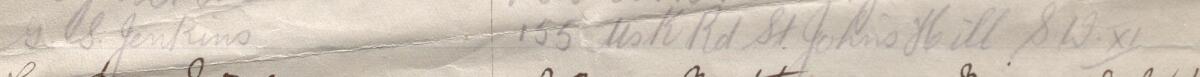 Image of G. S. Jenkins's signature and address in the petition