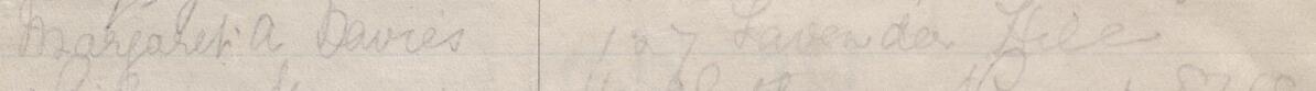 Image of Margaret A. Davies's signature and address in the petition