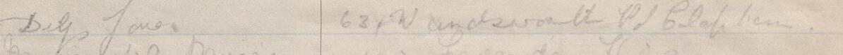 Image of Dilys Jones's signature and address in the petition