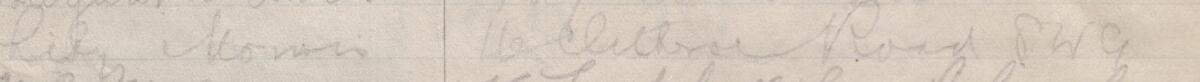 Image of Lily Morris's signature and address in the petition