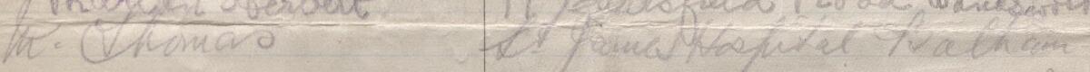 Image of M. Thomas's signature and address in the petition