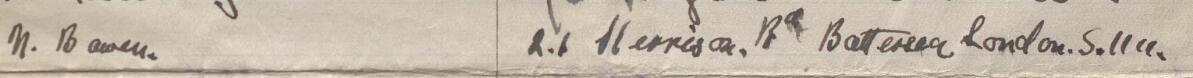 Image of N. Bowen's signature and address in the petition