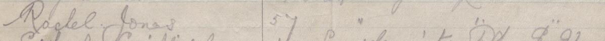 Image of Rachel Jones's signature and address in the petition