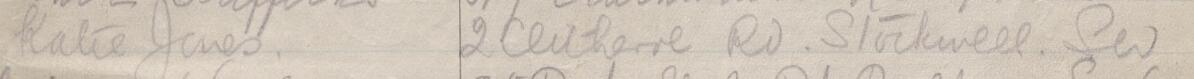 Image of Katie Jones's signature and address in the petition