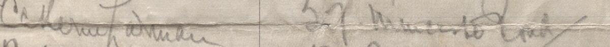 Image of Catherine Lahuber's signature and address in the petition