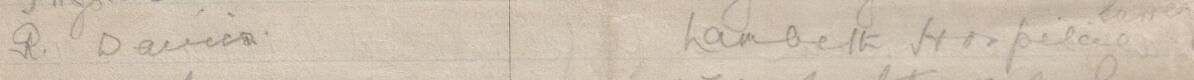 Image of R. Davies's signature and address in the petition