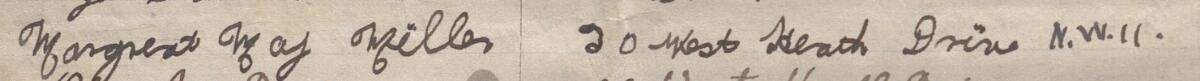 Delwedd o lofnod Mark a'i gyfeiriad ar y ddeiseb