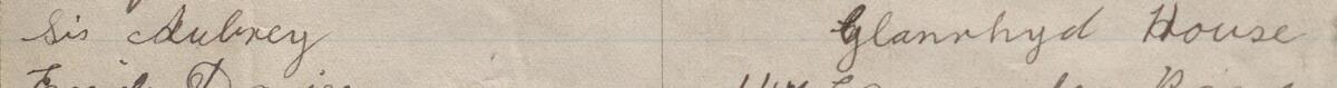 Image of Sis Aubrey's signature and address in the petition
