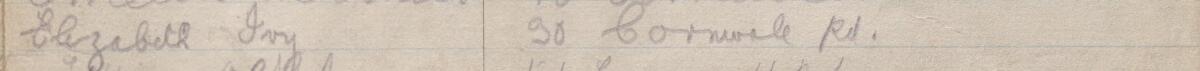 Image of Elizabeth Ivy's signature and address in the petition