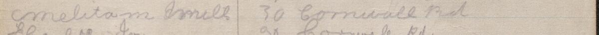 Image of Melita M Mill's signature and address in the petition