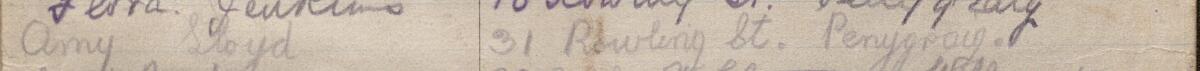 Image of Amy Lloyd's signature and address in the petition