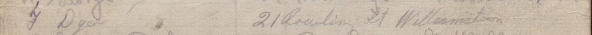 Image of F Dyer's signature and address in the petition